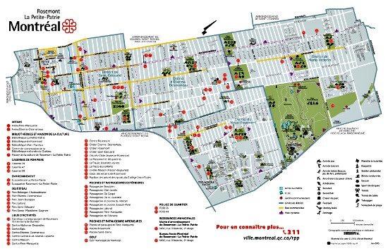 Rosemont La Petite Patrie Borough Maps